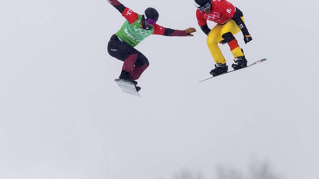 Kalle Koblet (im grünen Dress) prescht auf Platz 2 vor (Archivaufnahme)