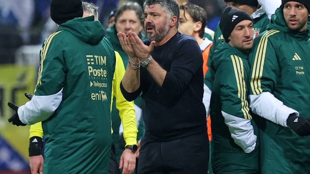 Italiens Nationaltrainer Gennaro Gattuso sprach von einer «Schande», dass Italien bei der WM wieder nicht dabei sein werde