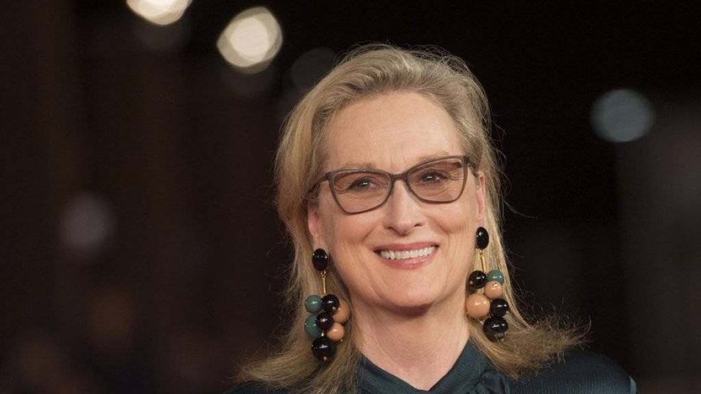 Gefragt wie nie: US-Schauspielerin Meryl Streep ist froh, dass es für Schauspielerinnen über 60 heute so viele Projekte gibt. (Keystone)