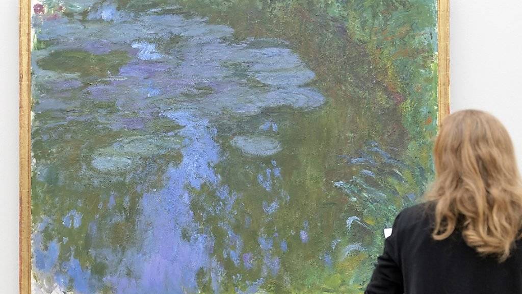 Die grosse Monet-Ausstellung in der Fondation Beyeler in Riehen BS zeigt auch einige der berühmten Seerosen-Bilder. Die «Nymphéas», die Claude Monet in seinem Garten in Giverny gemalt hatte, leiten zum Spätwerk des französischen Impressionisten über.