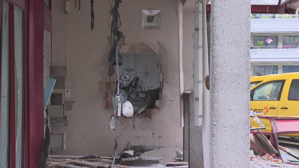 Bevölkerung von Wattenwil ist schockiert: Heute Morgen wurde ein Bancomat gesprengt