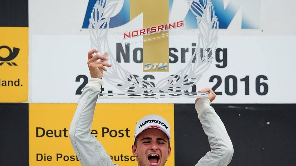 Der Schweizer Nico Müller fährt beim DTM-Rennen am Norisring sensationell zum Sieg