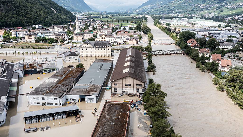 Wallis beziffert Unwetterschäden für Kanton auf 125 Mio. Franken