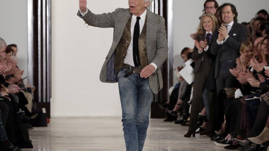 Designer Ralph Lauren beendete am Donnerstag mit seiner Schau die diesjährige New York Fashion Week