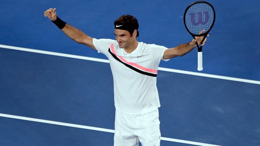 Federer schlägt Gegner im AUS-Open Viertelfinal