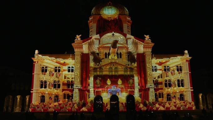 Lichtspektakel «Rendez-vous» zeigt Piepshow auf Bundesplatz