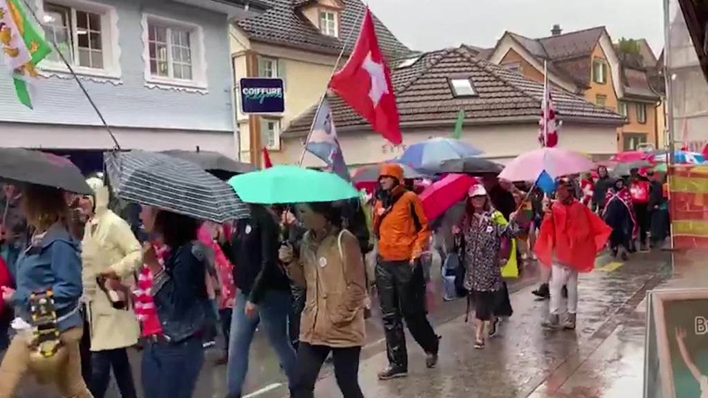 Kurznachrichten: Demo, Brand, Töffunfall, Militär-LKW