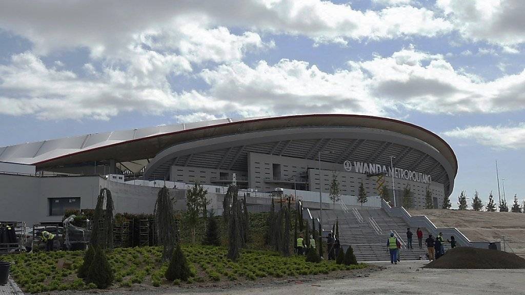 Aussenansicht der neuen Heimstätte von Atlético Madrid: das neue Stadion   «Wanda Metropolitano»