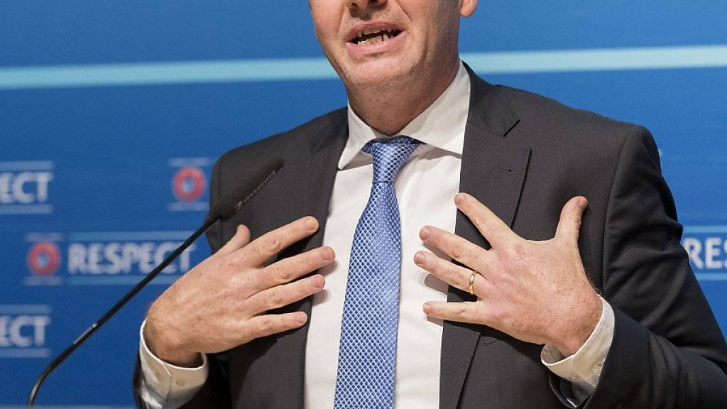 Hat die Unterstützung aus Südamerika: UEFA-Generalsekretär Gianni Infantino will FIFA-Präsident werden. (Archiv)