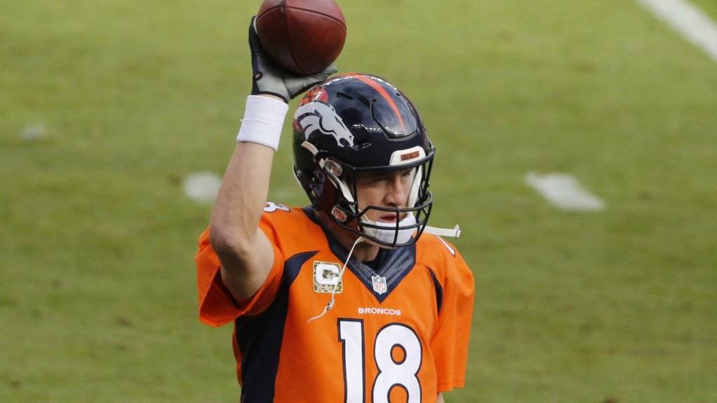 Peyton Manning jubelt nach seinem Rekord