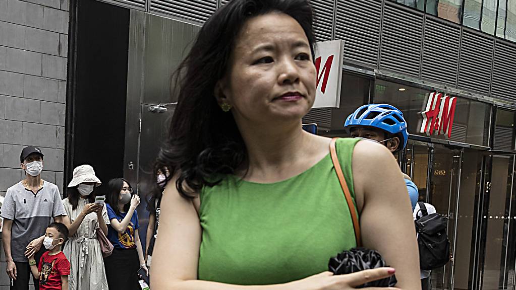 Cheng Lei, eine in China geborene australische Journalistin, nimmt an einer öffentlichen Veranstaltung teil.