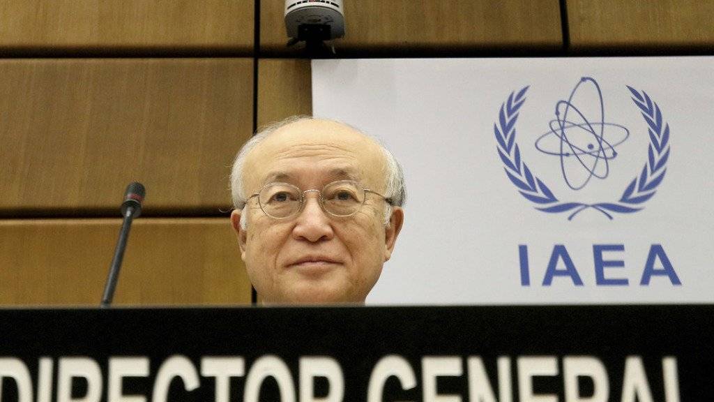 IAEA-Chef Yukiya Amano am Donnerstag vor dem Gouverneursrat der UNO-Organisation in Wien.