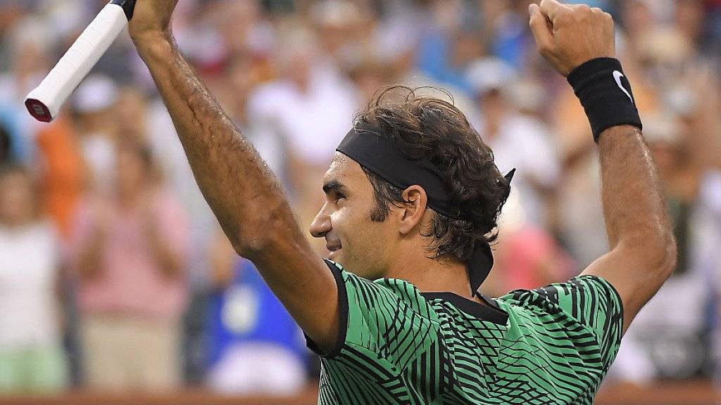 Wenn Roger Federer so weiter spielt wie im Achtelfinal gegen Rafael Nadal, wird er diese Saison noch viel jubeln können