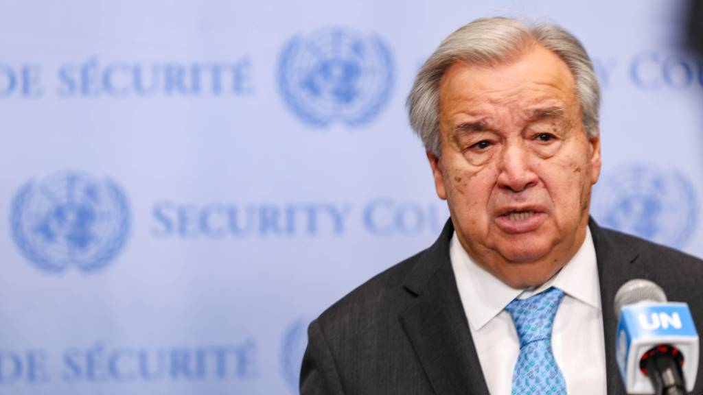 ARCHIV - UN-Generalsekretär Antonio Guterres informiert die Presse im Anschluss an eine geschlossene Sitzung zum Thema Jemen. Foto: Bianca Otero/ZUMA Press Wire/dpa