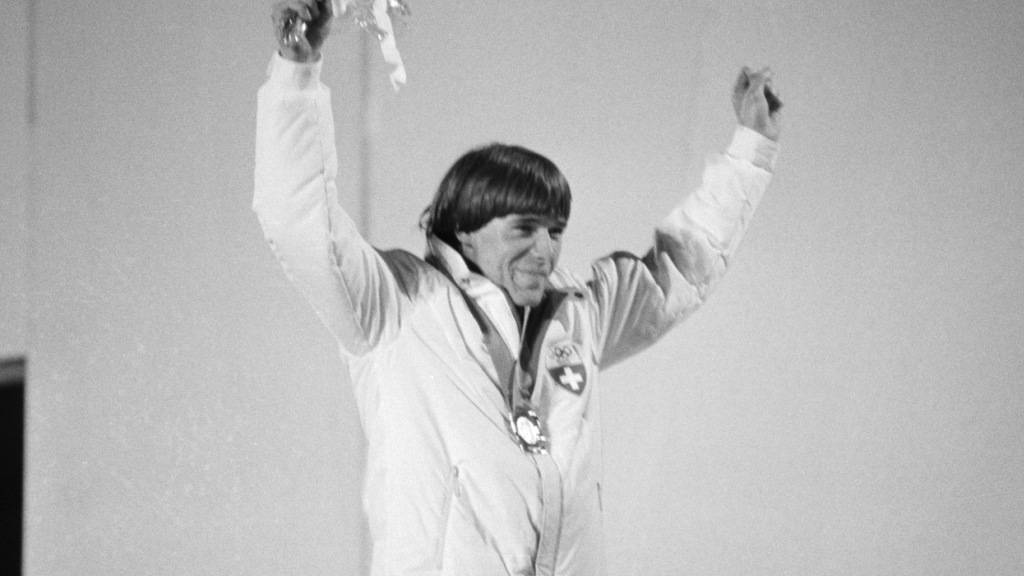 Die grosse Stunde in Sarajevo: Max Julen als Sieger des Riesenslaloms