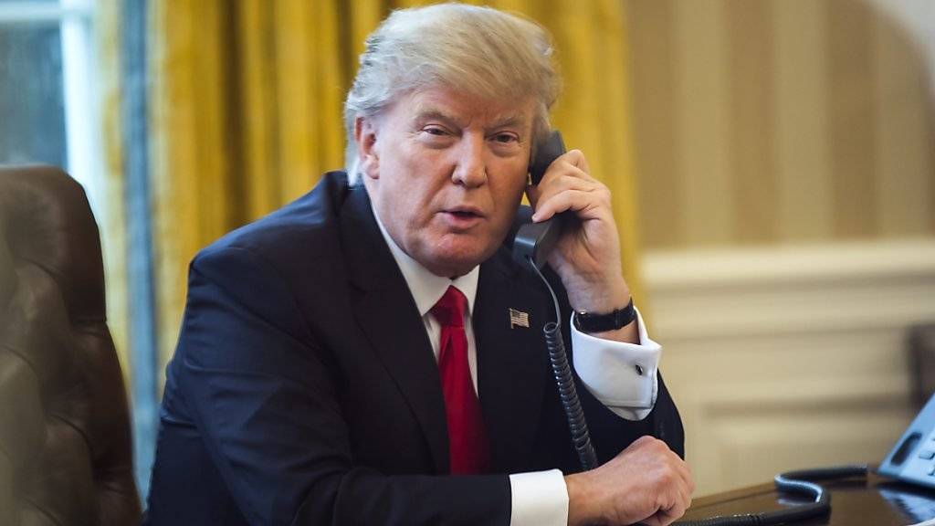 US-Präsident am Telefon mit dem saudischen König Salman: Sie vereinbarten nach Angaben des Weissen Hauses gegen nach ihrer Einschätzung «destabilisierende Aktivitäten» des Iran vorzugehen.