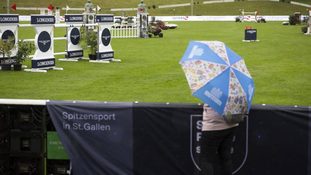 Kann nun auch heftigen Regenfall schlucken:  Der Rasenplatz des Gründenmoos, auf dem der CSIO St. Gallen ab Donnerstag geritten wird