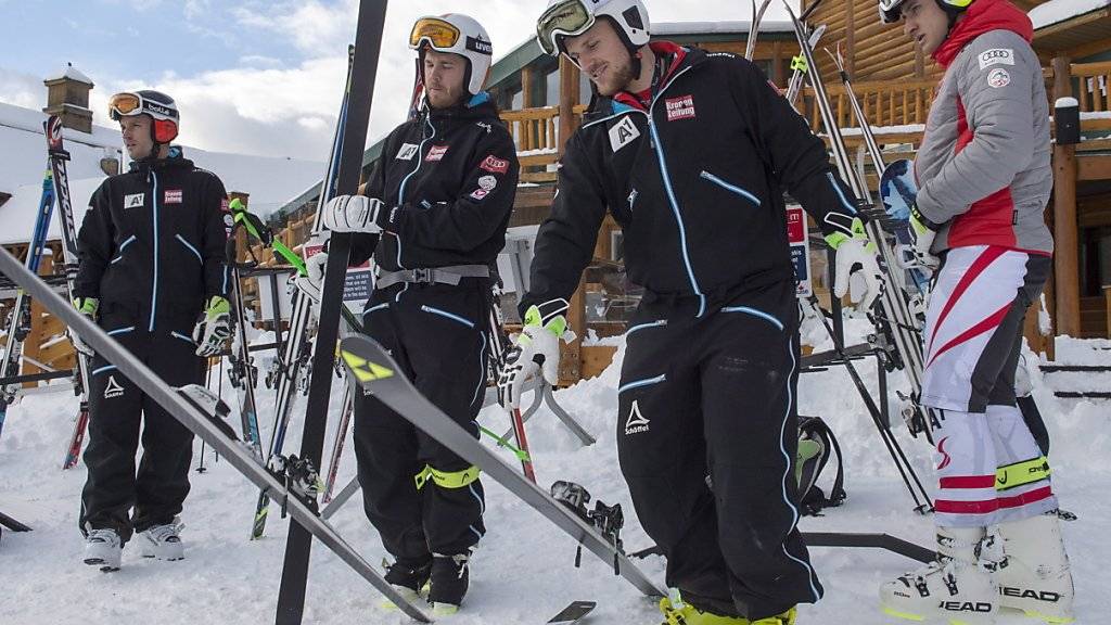 Die Speed-Spezialisten können in Lake Louise auch Donnerstag nicht trainieren (im Bild das österreichische Team)