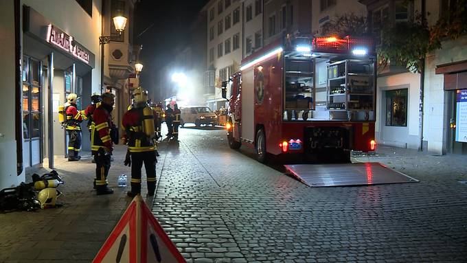 Restaurantkeller in Schaffhausen fängt Feuer