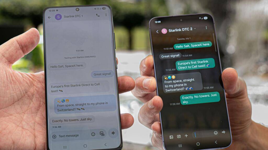 Salt hat sein Handynetz mit dem Internet-Satellitennetz Starlink von Tesla-Gründer Elon Musk verbunden und eine SMS über den Orbit verschickt.