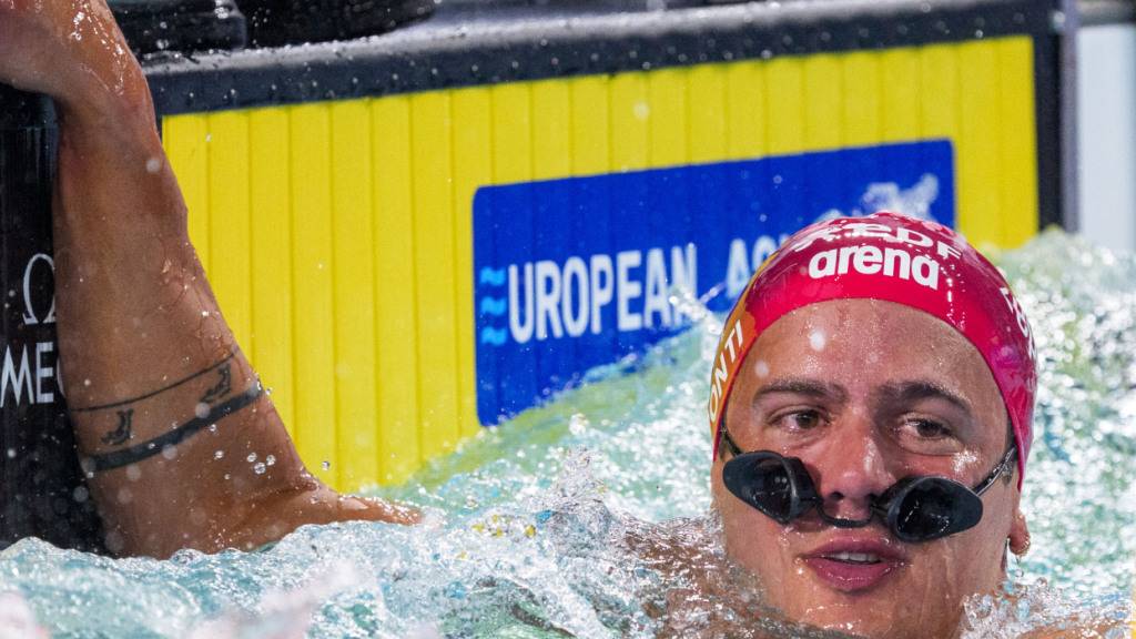 Hat nach einem Startmalheur den Durchblick verloren: Noè Ponti nach Platz 8 im EM-Final über 50 m Delfin