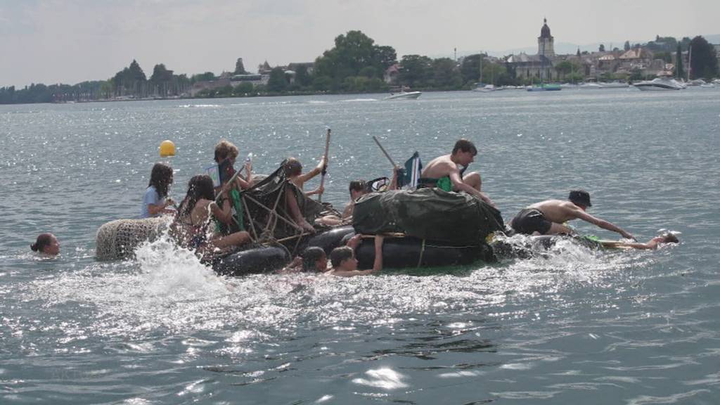 Aktion Pfadi-Badi: Pfadfinder sorgen in Solothurn und Lenzburg für feucht-fröhliche Stimmung