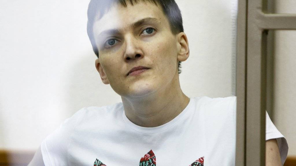 Ein russisches Gericht hält die ukrainische Kampfpilotin Nadeschda Sawtschenko für schuldig. Der Prozess wegen Mordes wird international scharf kritisiert. (Archiv)