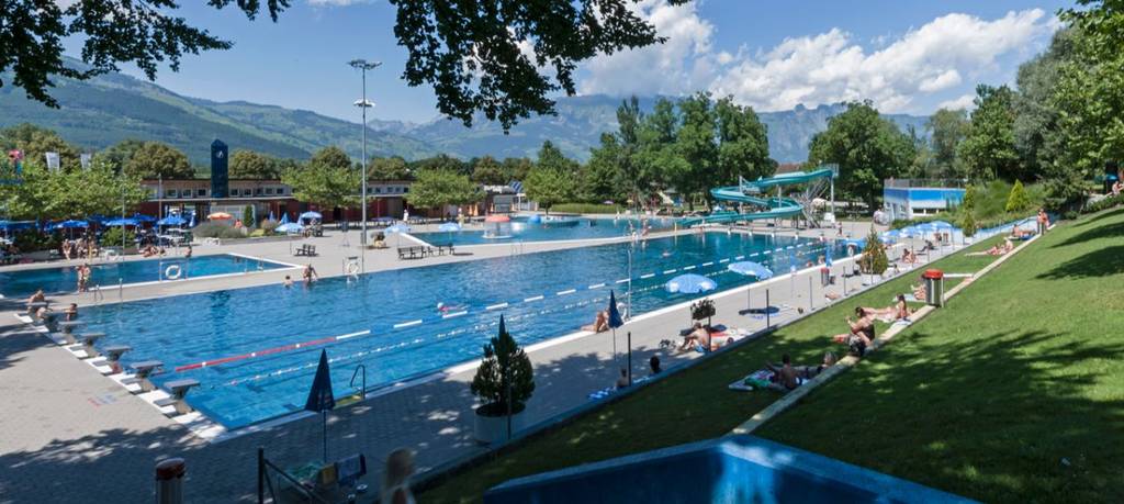 Die Badi in Vaduz hat ganze vier Schwimmbecken.