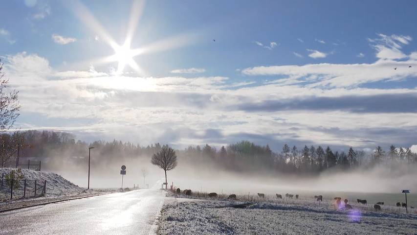 Windige Nacht läutet in der Schweiz den Winter ein