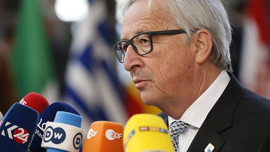 EU-Kommissionspräsident Jean-Claude Juncker hofft noch immer darauf, dass die EU von den Strafzöllen der USA verschont bleibt. Dies sagte er am Donnerstag im Brüssel kurz vor Beginn des EU-Gipfeltreffens. (Archiv)