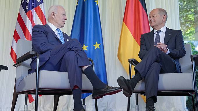 Bundeskanzler Olaf Scholz zu Besuch bei US-Präsident Biden