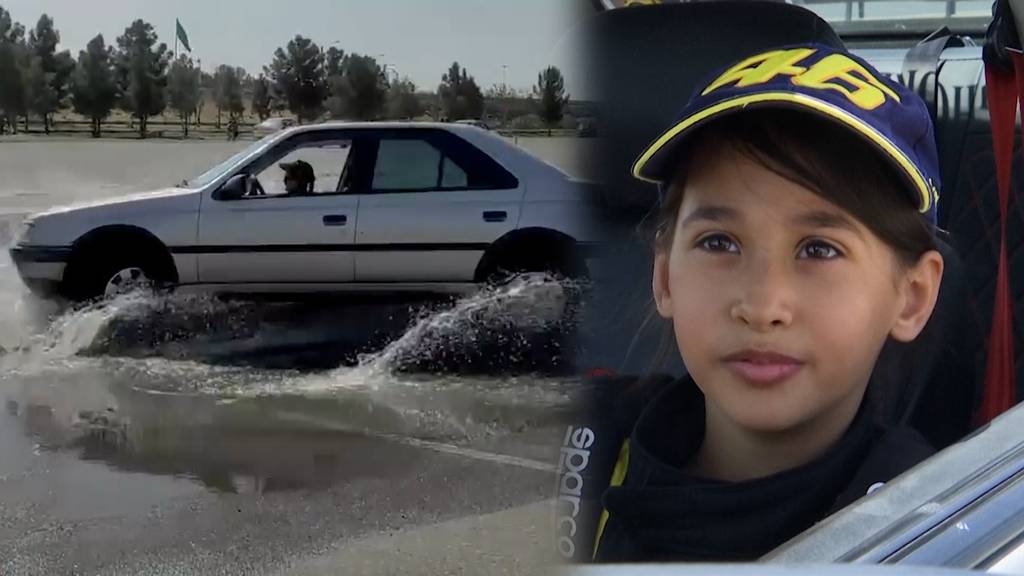 7-jährige Iranerin will Rennfahrerin werden – und trainiert schon jetzt dafür