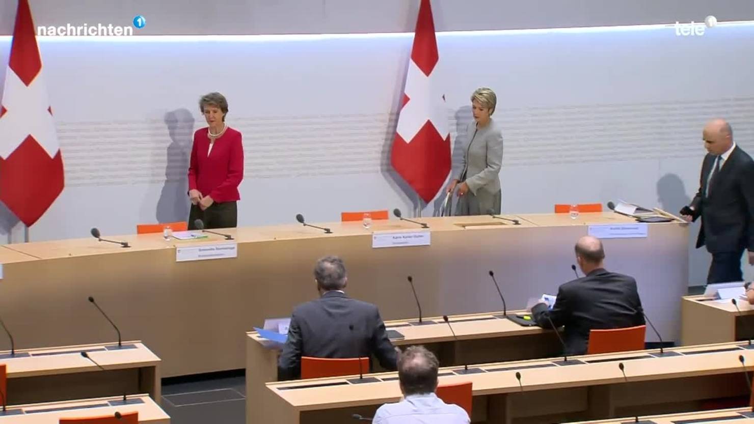 Medienkonferenz Bundesrat - Tele 1