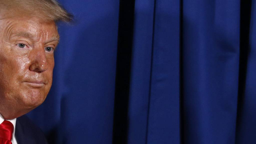 Donald Trump, Präsident der USA, nach einer Gesprächsrunde. Foto: Patrick Semansky/AP/dpa