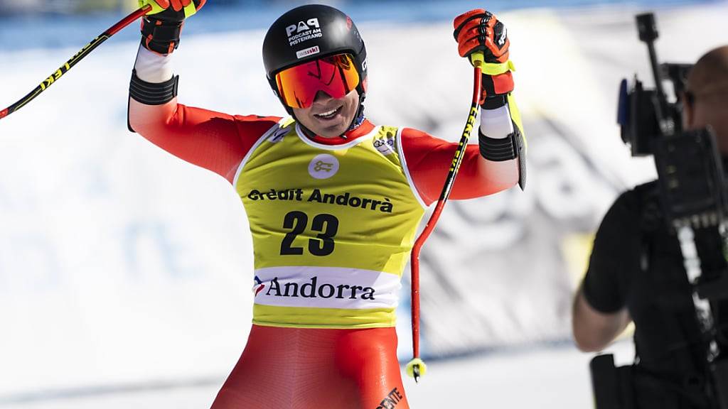 Livio Hiltbrand (hier beim letztjährigen Weltcup-Finale in Andorra) sicherte sich mit seinem Sieg in der Abfahrt in Kvitfjell den Gewinn der Disziplinenwertung im Europacup