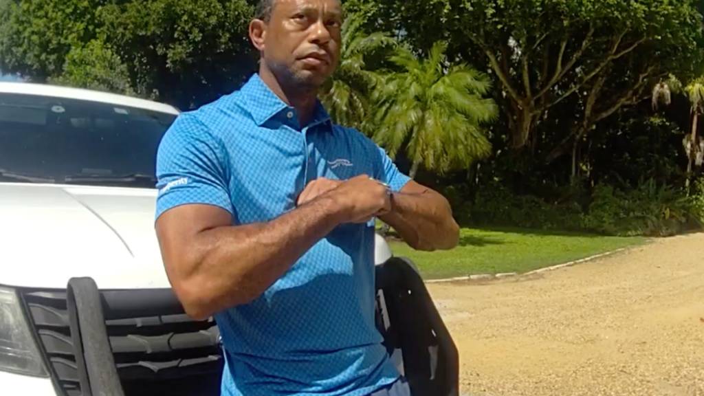 Die vorübergehende Festnahme von Golf-Ikone Tiger Woods kann nun jeder sehen. Die Aufnahmen der Bodycam sind veröffentlicht.