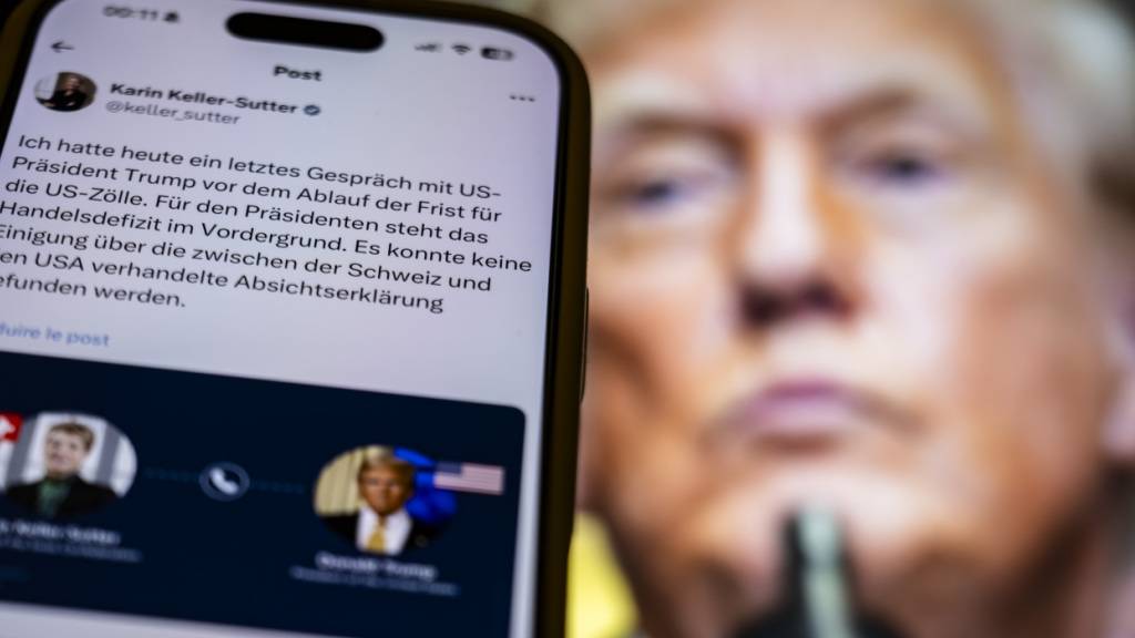 Am 1. August gab Bundesrätin Karin Keller-Sutter (FDP) auf der Plattform X bekannt, keine Einigung bei den US-Zöllen erzielt zu haben. (Symbolbild)