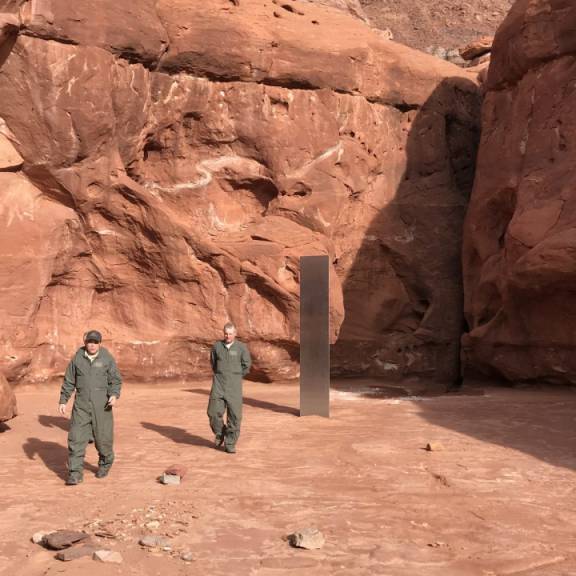 Behörde: Rätselhafter Metall-Monolith in Utah wieder verschwunden