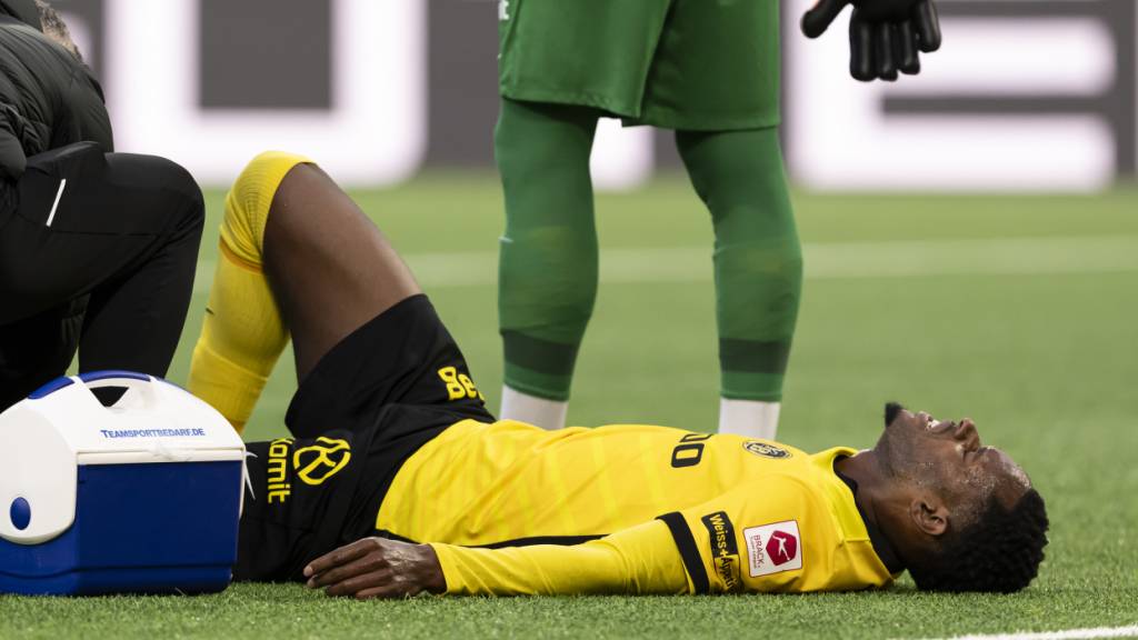 Verletzte sich am vergangenen Sonntag schwer an der Wade: YB-Mittelfeldspieler Edimilson Fernandes