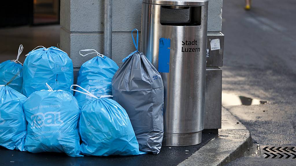 Elf öffentliche Abfalleimer in der Stadt Luzern wurden von zwei Jugendlichen angezündet. (Symbolbild)