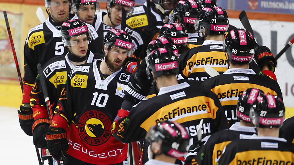 Die Berner Spieler konnten endlich auch nach einer Partie wieder jubeln