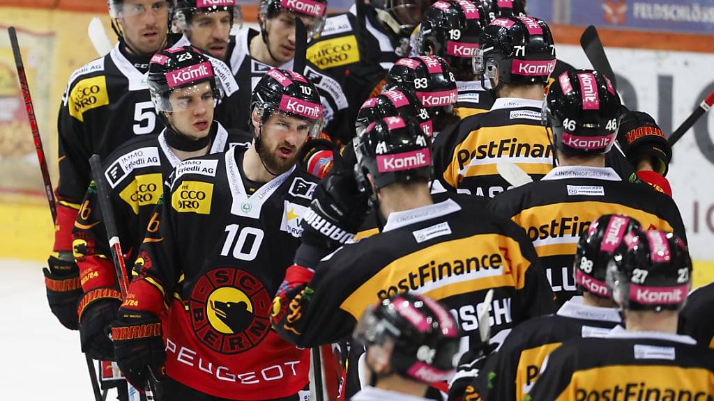 Die Berner Spieler konnten endlich auch nach einer Partie wieder jubeln