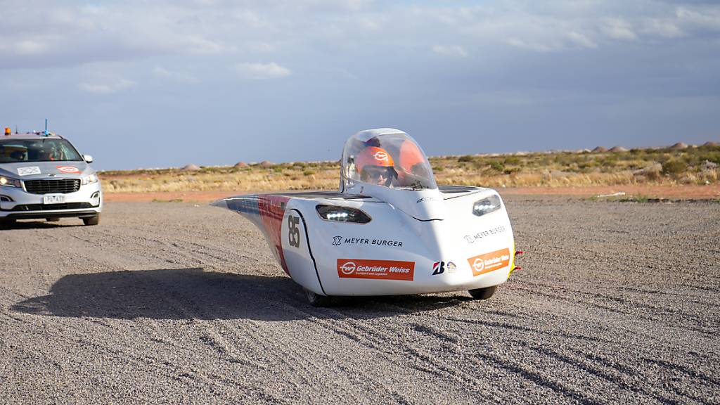 Das von Zürcher Studierenden gebaute Solarauto wurde nach dem Gletscher Aletsch getauft.