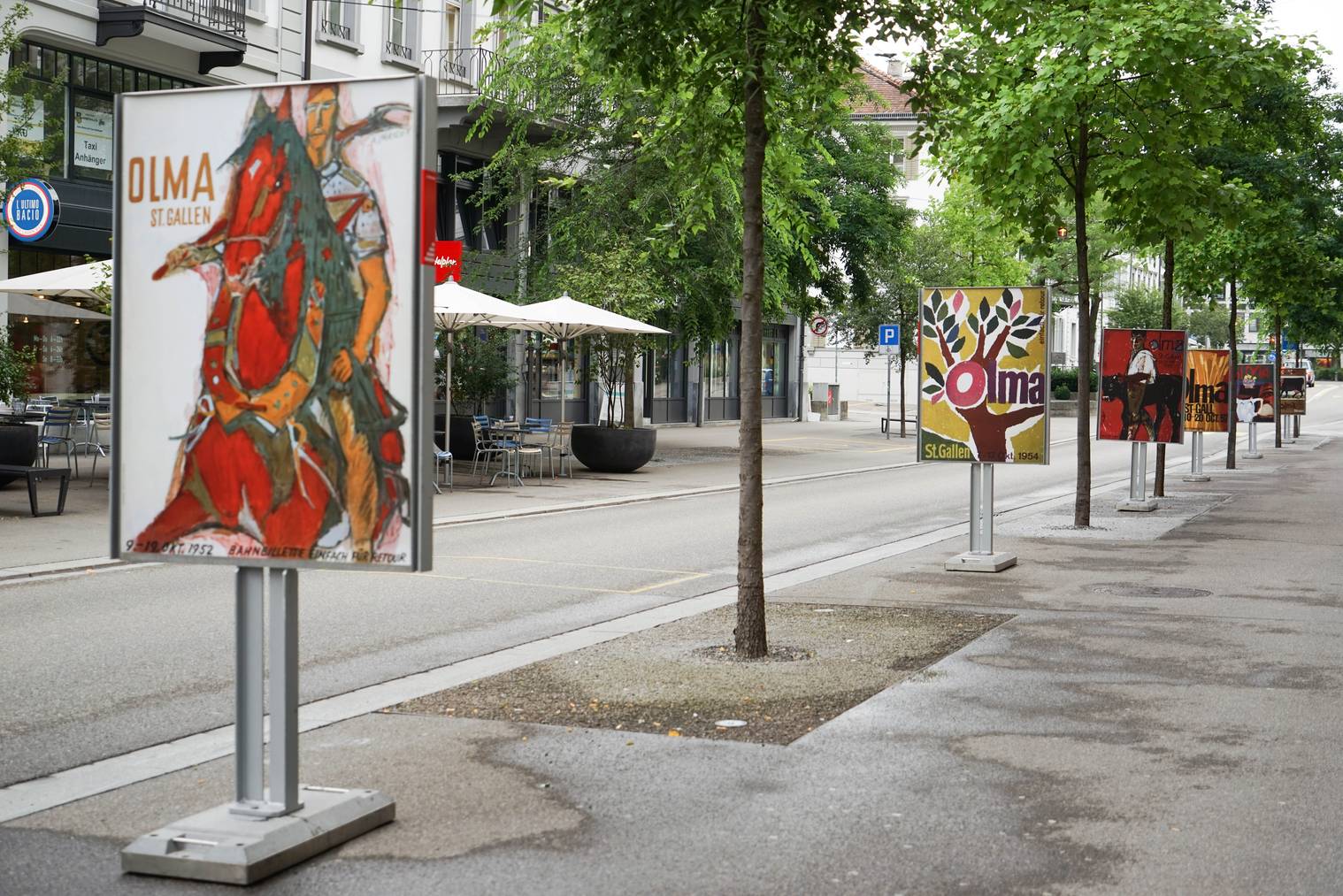 Der Plakatweg führt vom Bahnhof über die Poststrasse in Richtung Unterer Graben. (Bild: zVg)