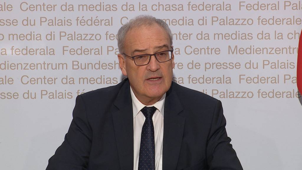 Guy Parmelin gibt seinen Rücktritt bekannt