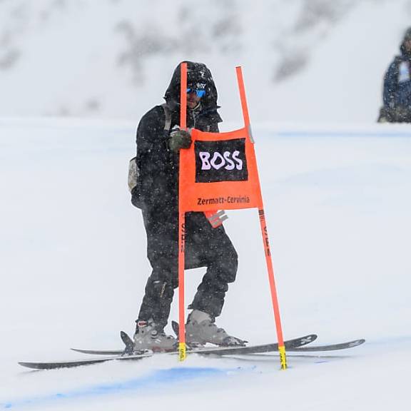 Neuschnee verhindert drittes Abfahrts-Training in Zermatt