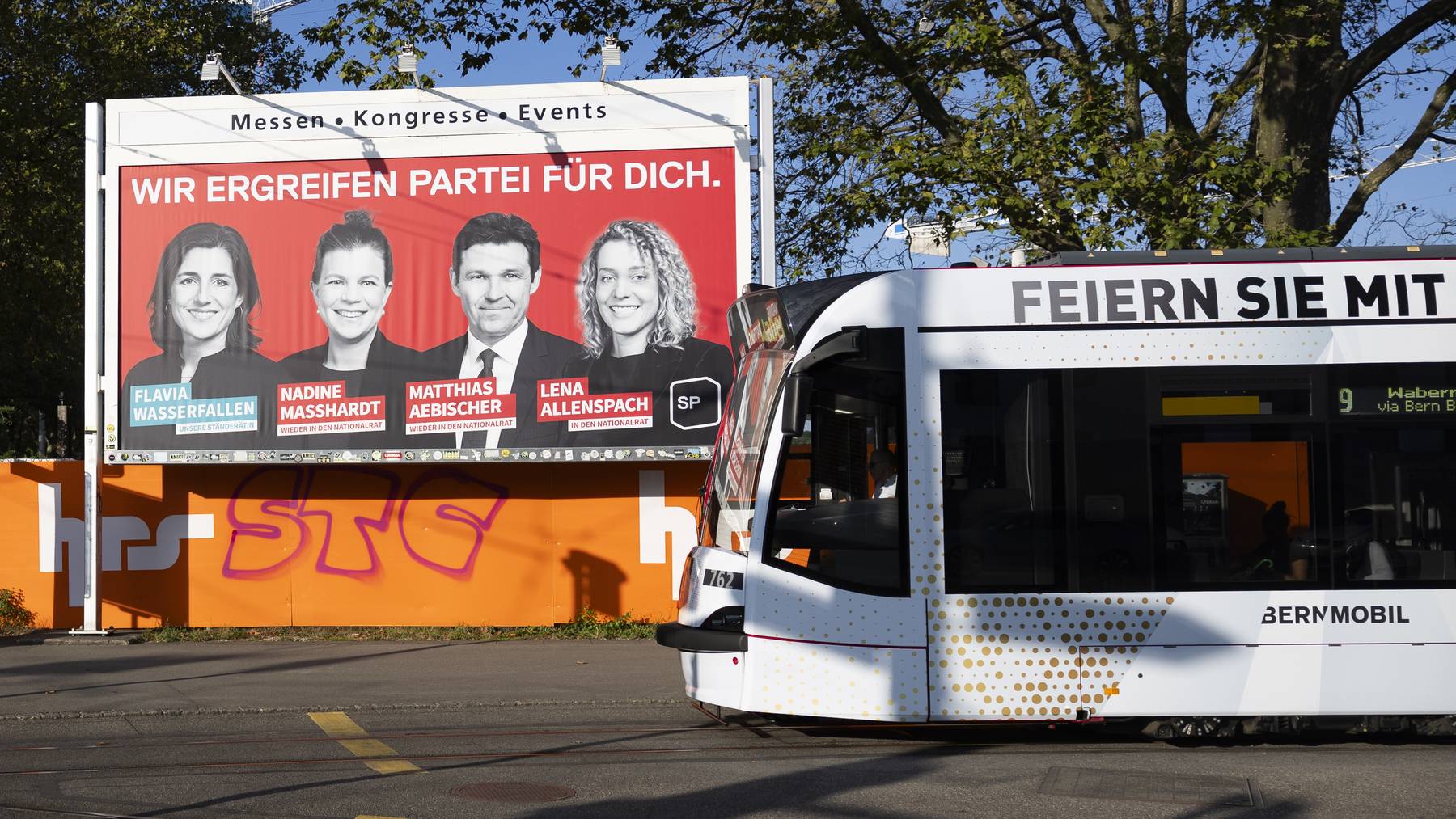 SP-Wahlplakat in Bern