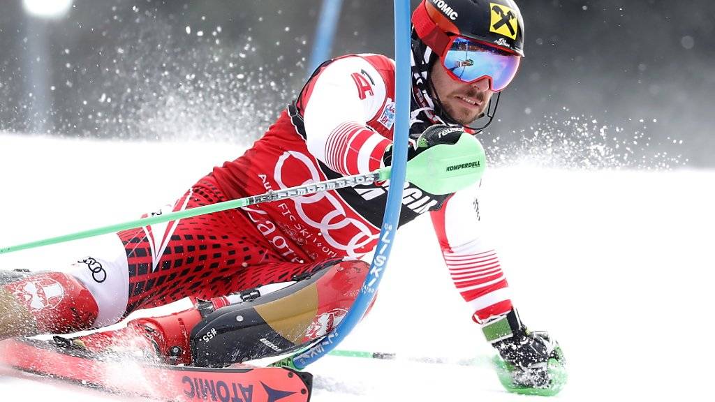 Marcel Hirscher macht im zweiten Lauf von Zagreb seinen 30. Slalomsieg perfekt
