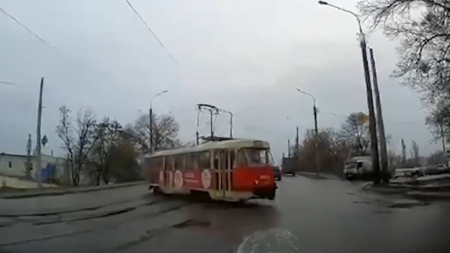 Driftende Trams in der Ukraine In dieser Stadt ist Vorsicht im
