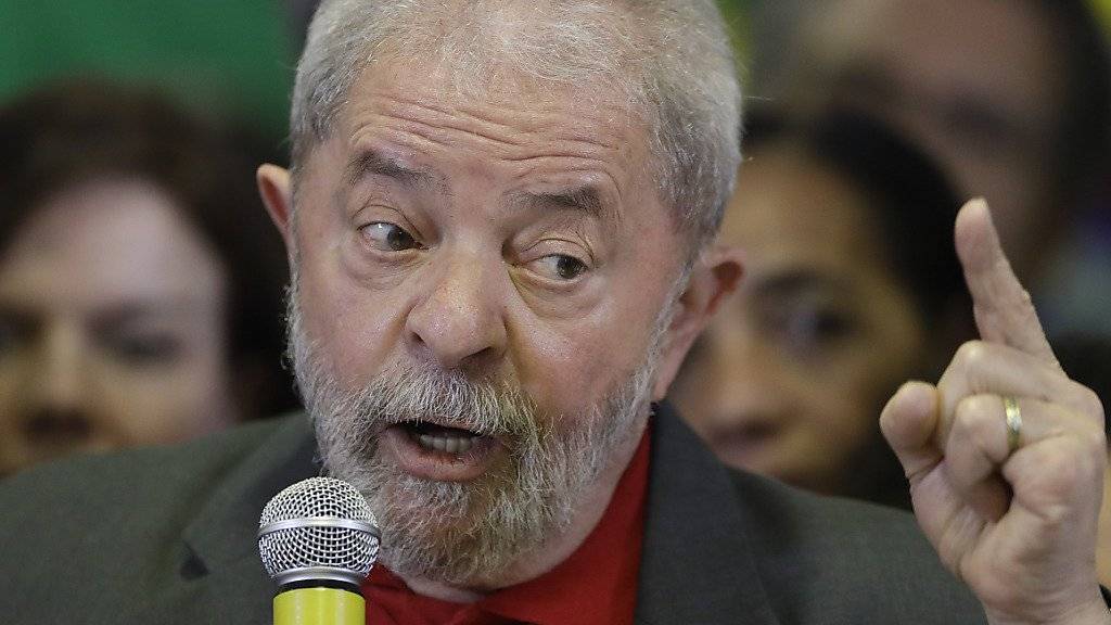 Für die Staatsanwaltschaft ist Brasiliens Ex-Präsident Lula der Kopf hinter dem Korruptionsnetzwerk um den staatlichen Ölkonzern Petrobras. (Archivbild)